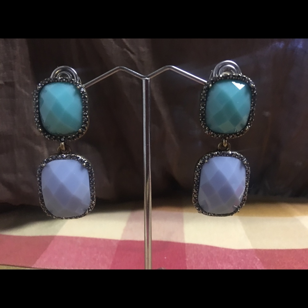 New Dual Color Statement Earrings
